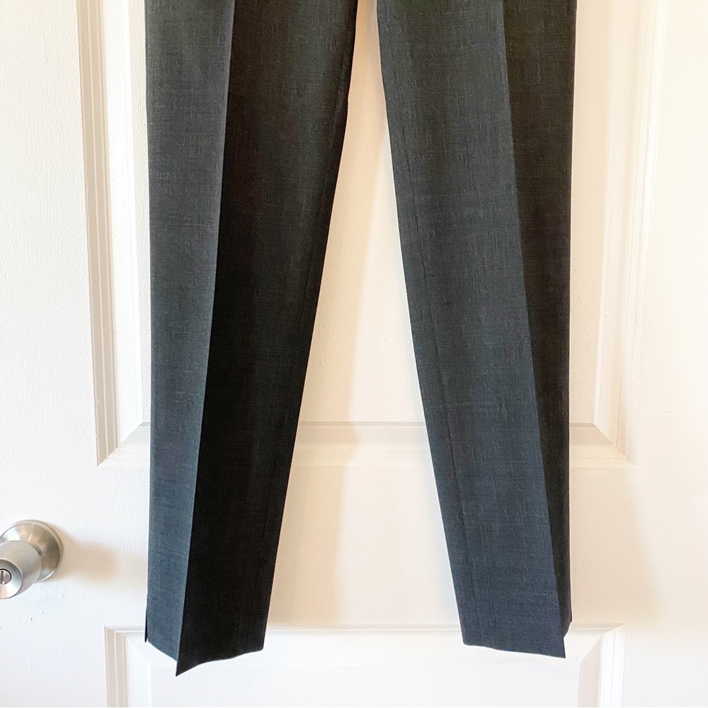 LAFAYETTE 148 Gray Wool Blend Trousers Size 0 Career - Picture 5 of 9